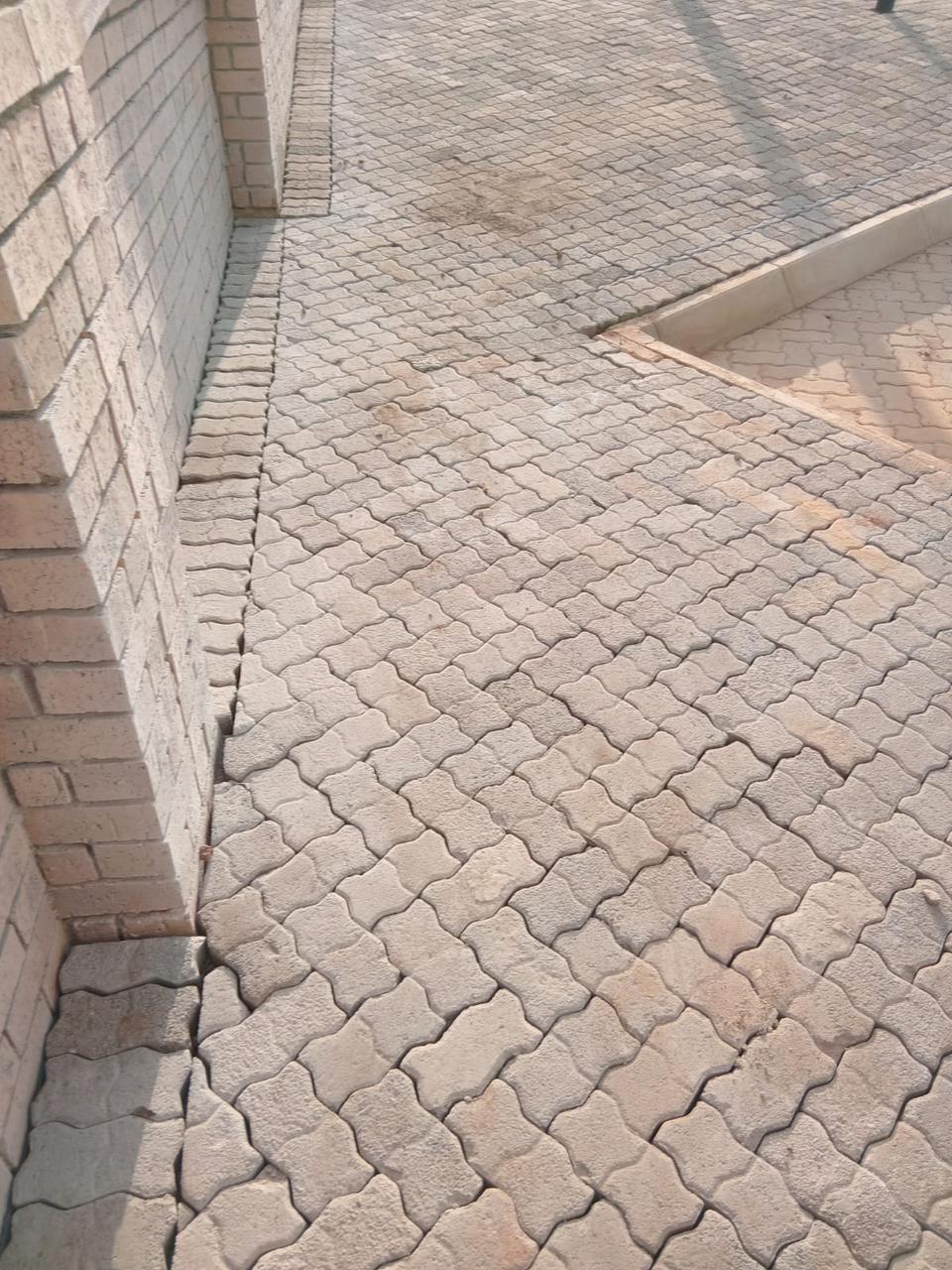 Renovation work on exterior wall