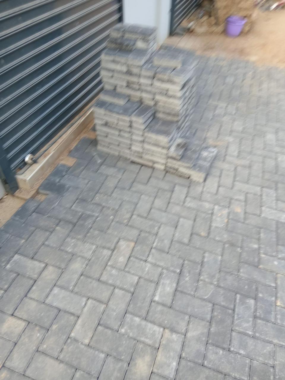 Construction materials on site